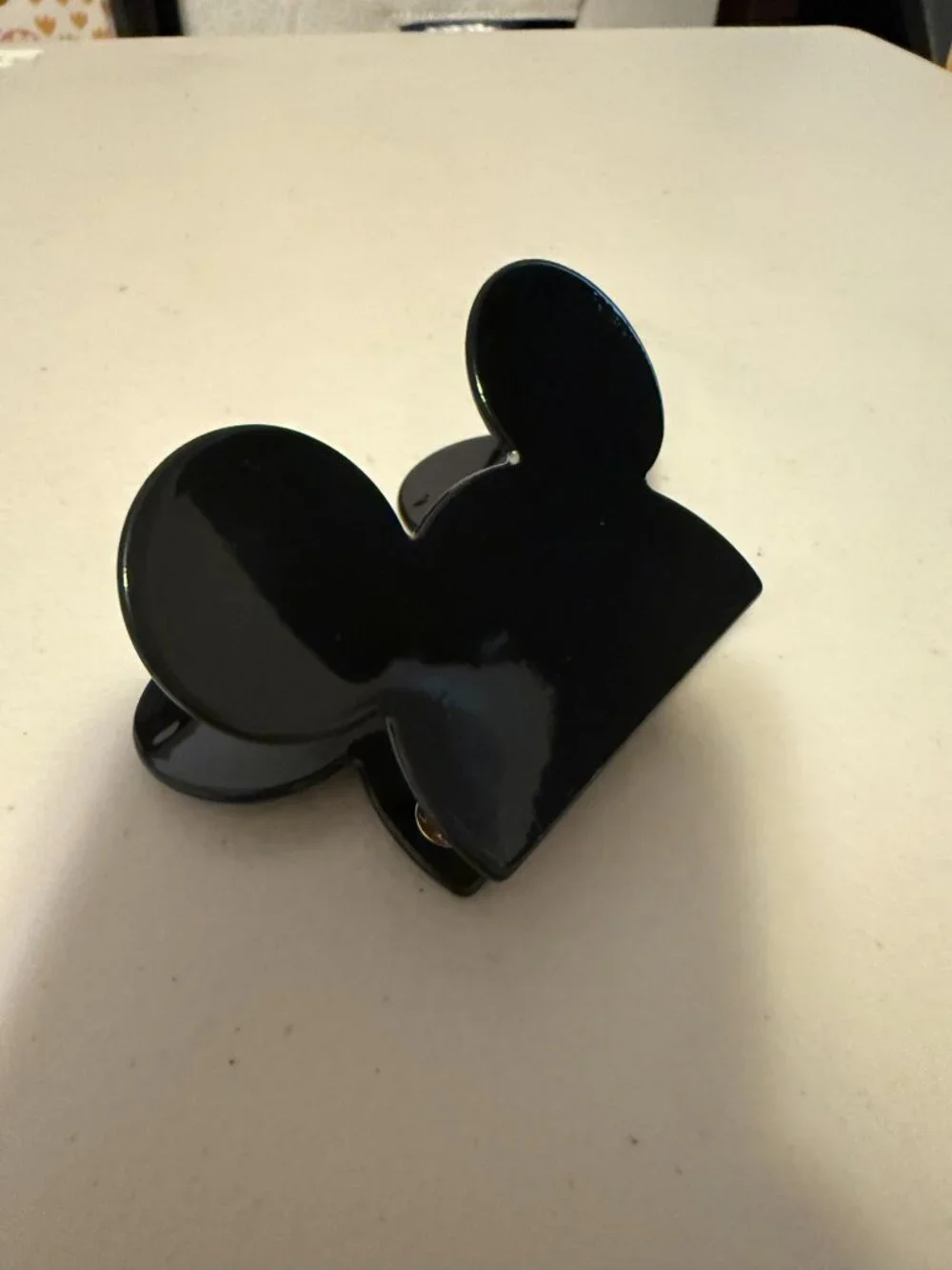 Mickey Head Shaped Claw Clip Hair Accessory - Black